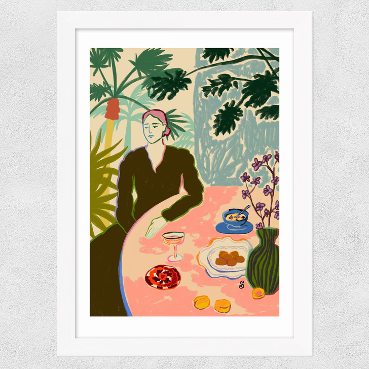 Tropical Brunch Wide White Frame Tropical Brunch Wide White Frame