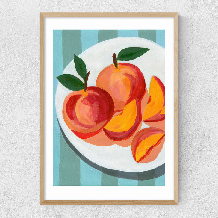 Perfect Peaches Narrow Oak Frame