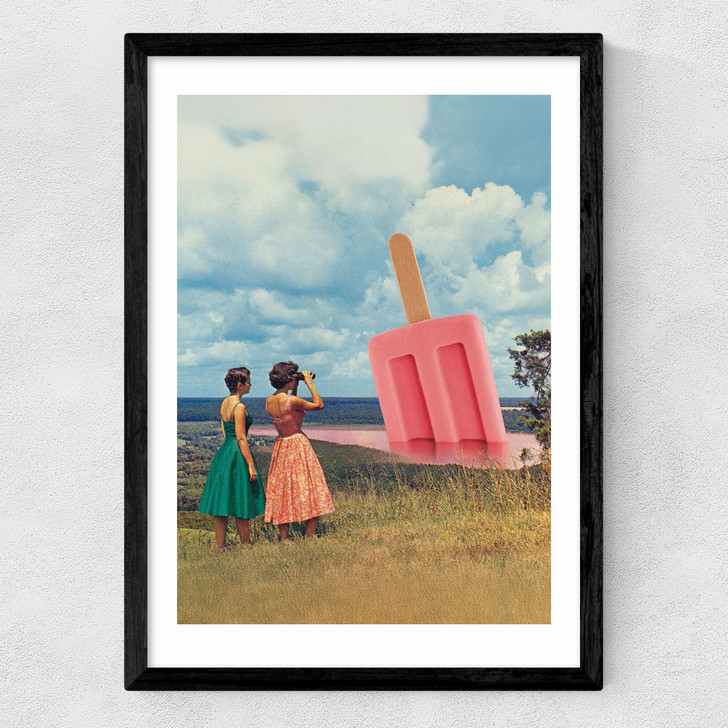 A View to Chill ﾐ Popsicle Panorama Medium Black Frame