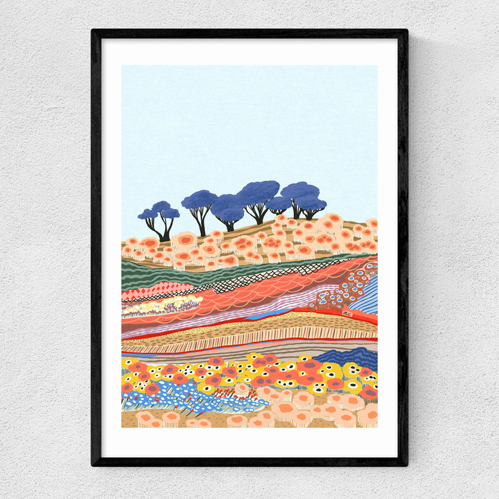 After The Snow art print by Marina Ester Castaldo co in black frame