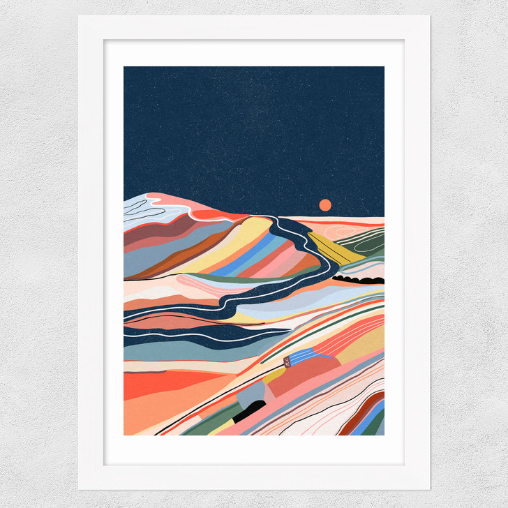 Moonstone Wide White Frame Moonstone Wide White Frame