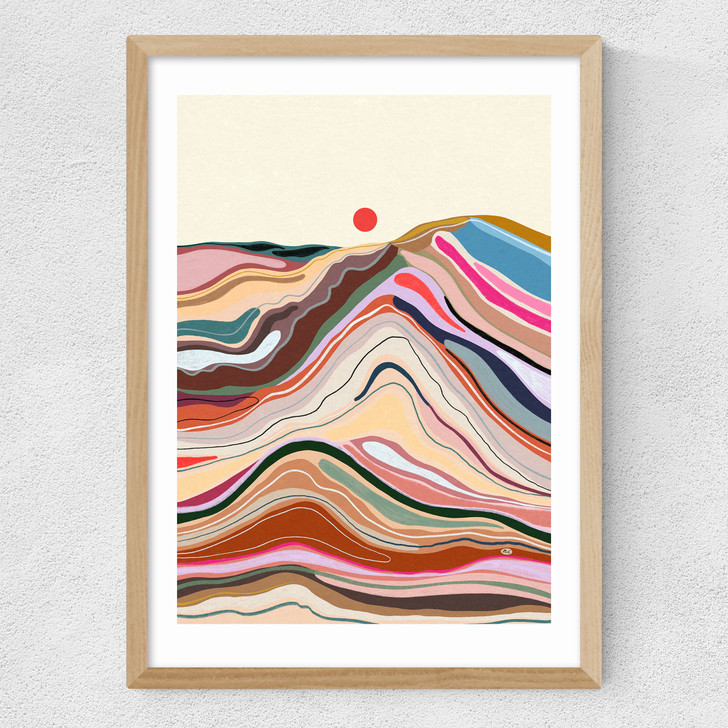 Spring Sun Medium Oak Frame