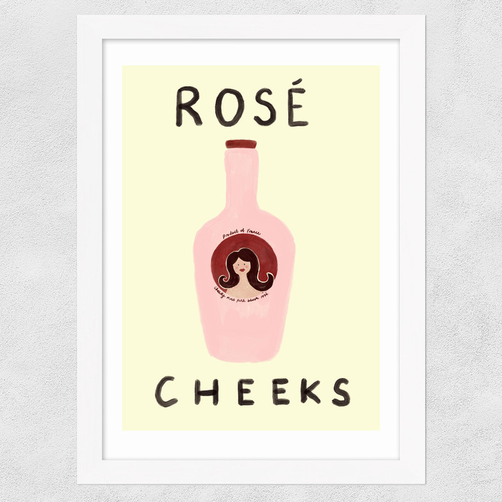 Ros�Cheeks Wide White Frame