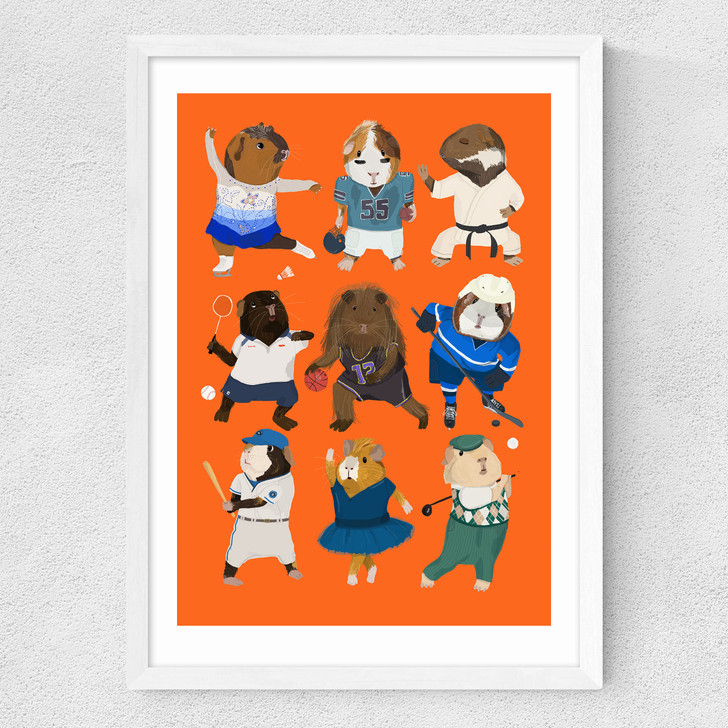 Guinea Pig Sporty Medium White Frame Guinea Pig Sporty Medium White Frame