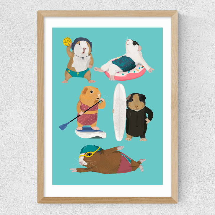 Guinea Pig Watersport Medium Oak Frame Guinea Pig Watersport Medium Oak Frame