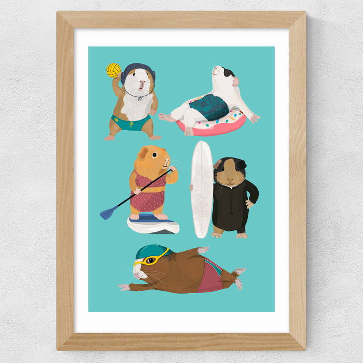 Guinea Pig Watersport Wide Oak Frame Guinea Pig Watersport Wide Oak Frame