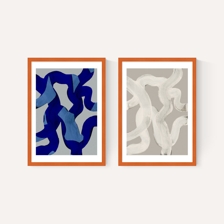 Abstract Brush Strokes Set