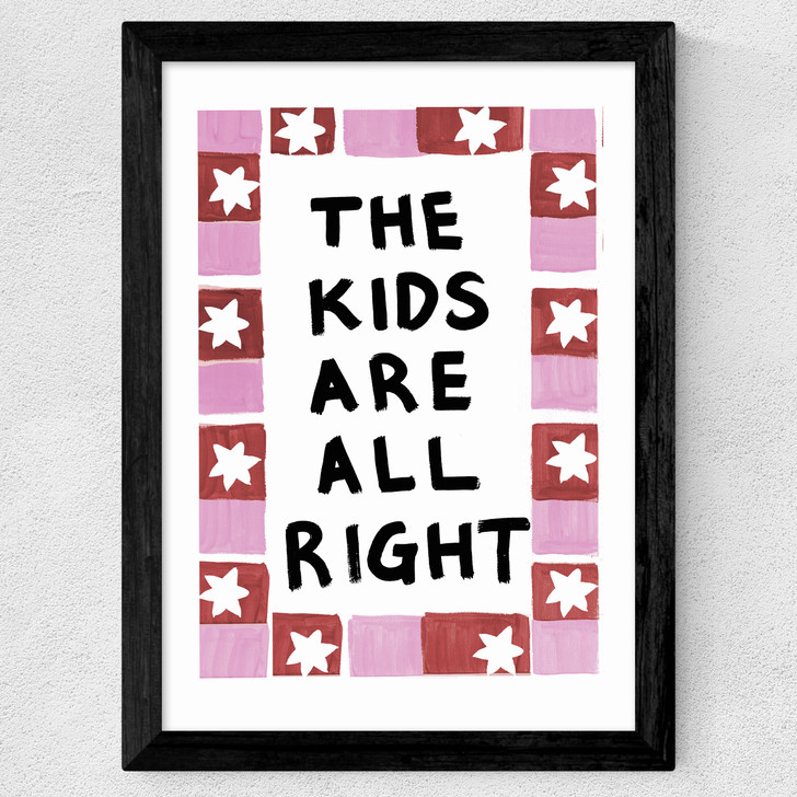 The Kids Are Alright Wide Black Frame