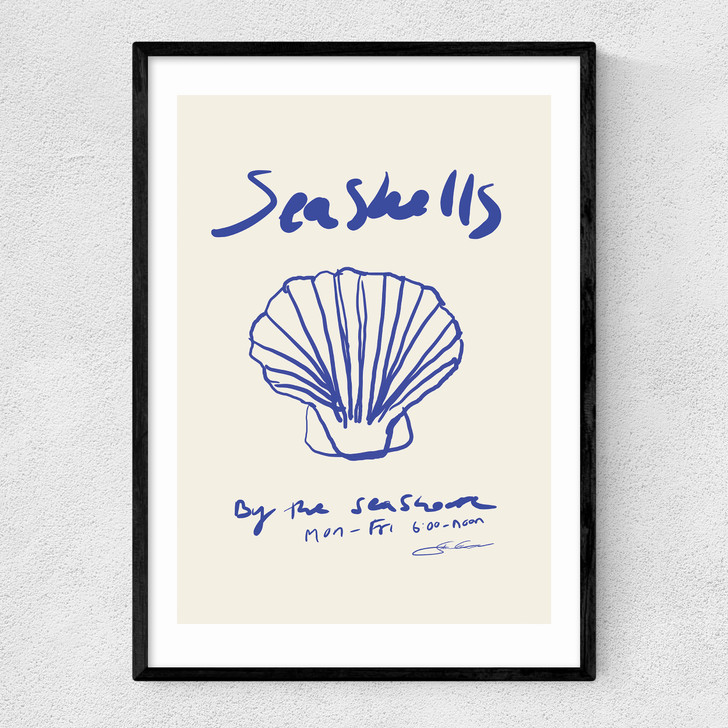 Seashells Narrow Black Frame Seashells Narrow Black Frame