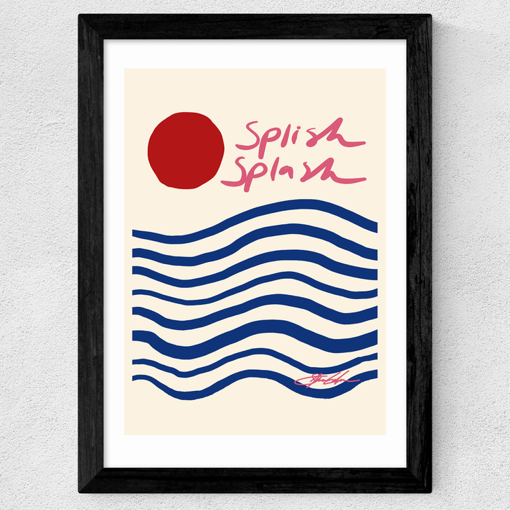 Splish Splash Wide Black Frame