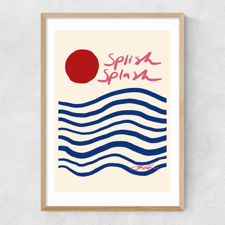 Splish Splash Narrow Oak Frame