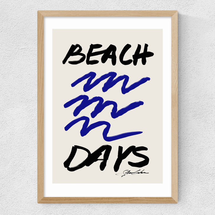 Beach Days Medium Oak Frame