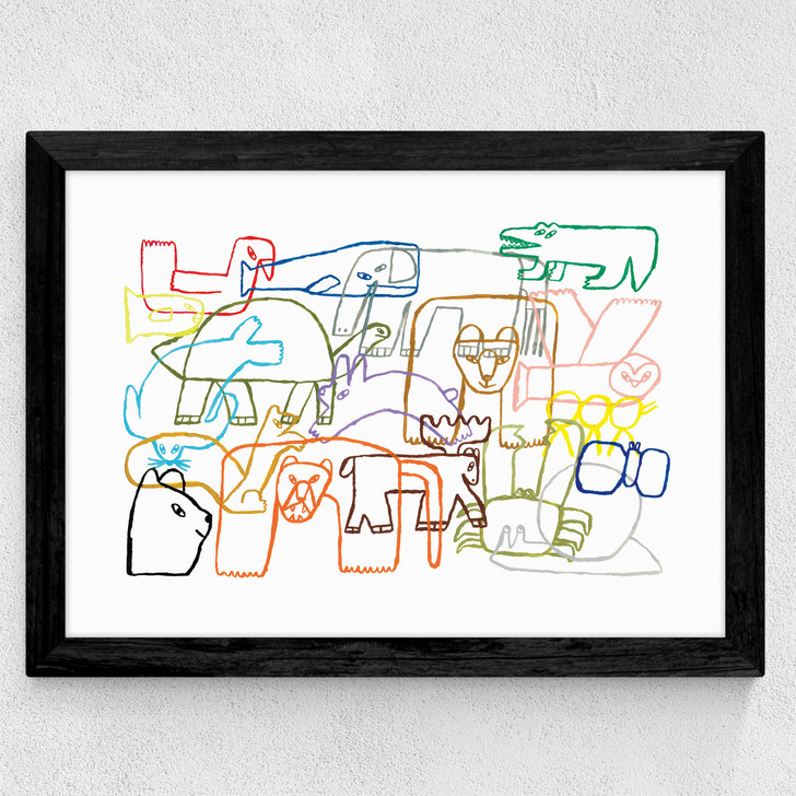 All Together Wide Black Frame