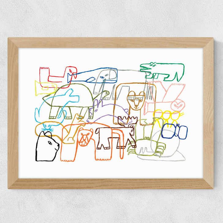 All Together Wide Oak Frame