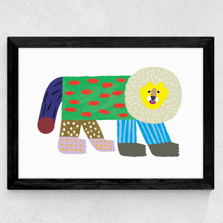 Flash Lion Wide Black Frame
