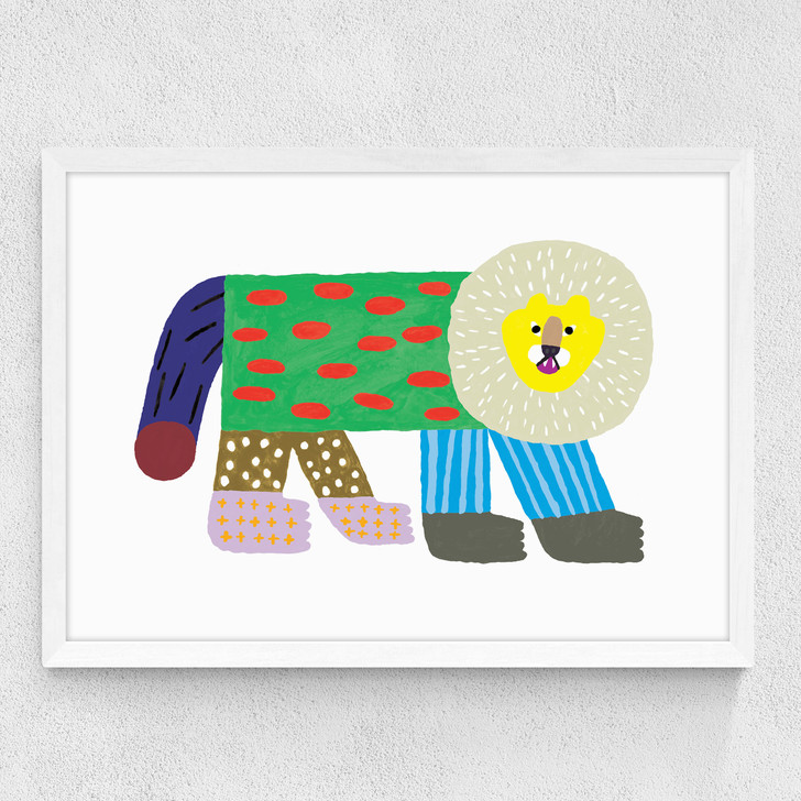 Flash Lion Medium White Frame
