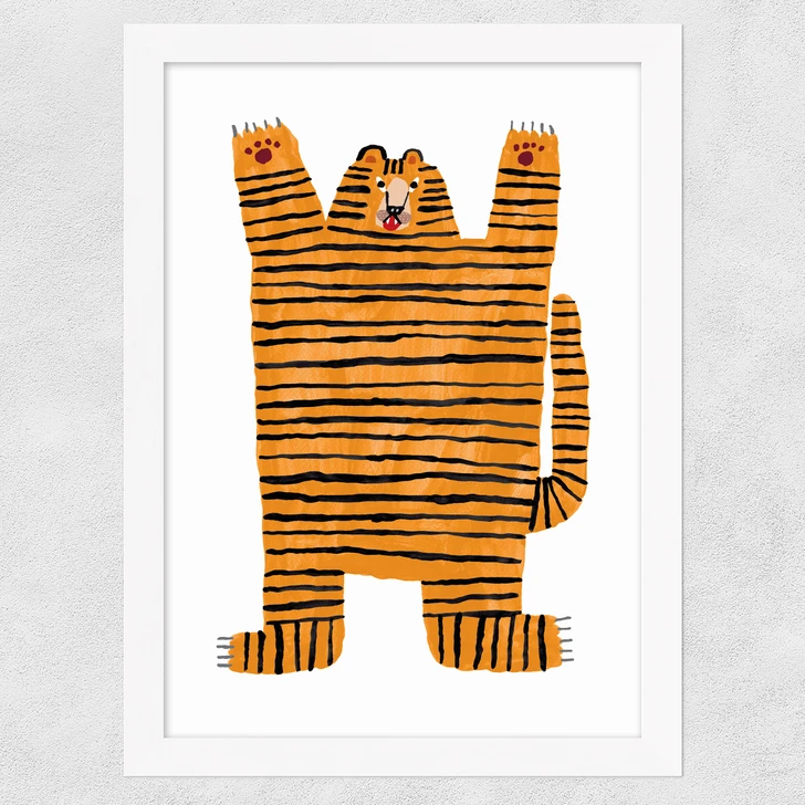 Roar! Wide White Frame