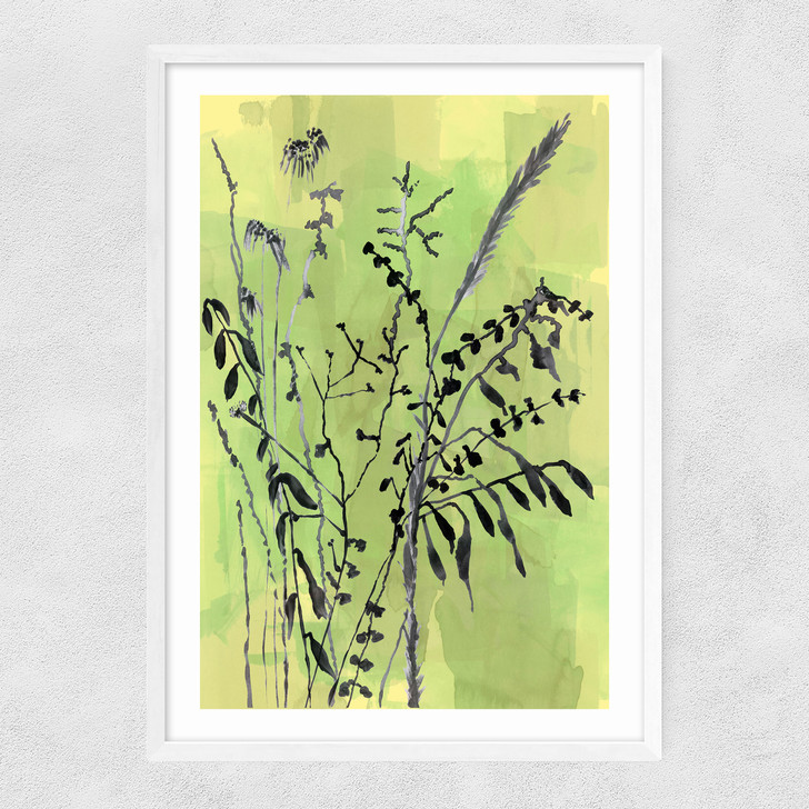 Folklore Arrangement Narrow White Frame