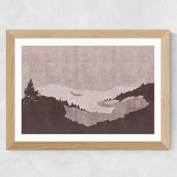 Minimal Landscape Wide Oak Frame