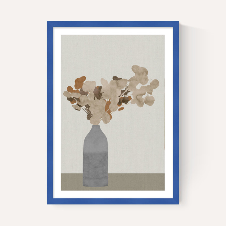 Rust Brown Dried Flowers in Vase on Table I