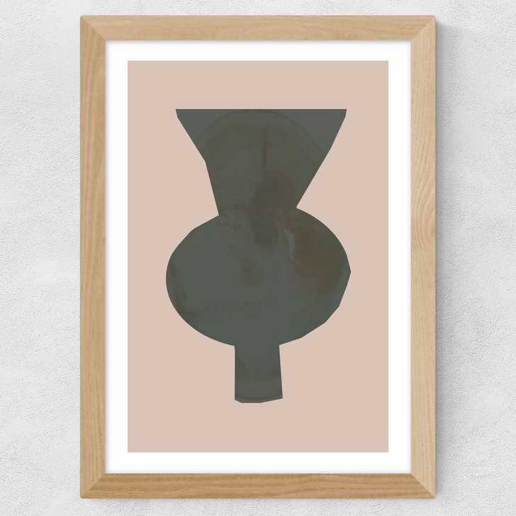 Vase I Wide Oak Frame