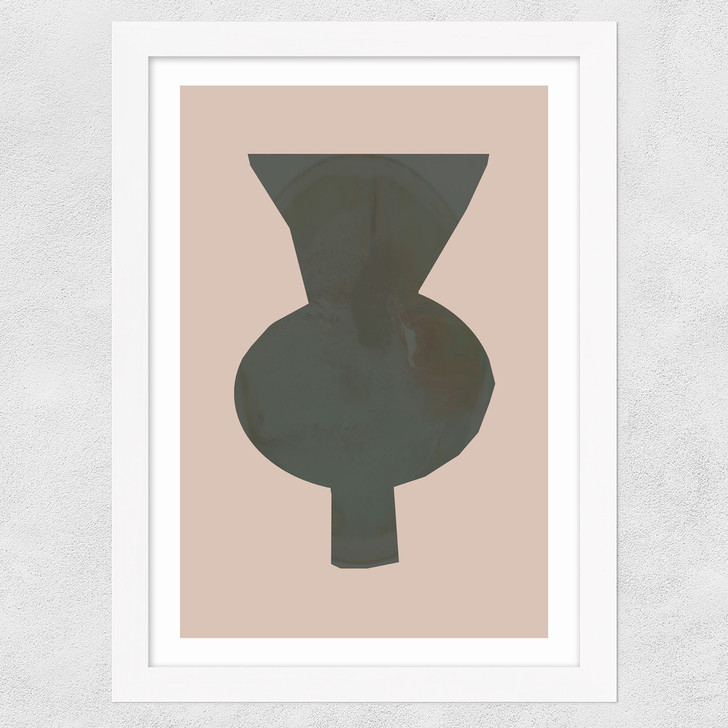 Vase I Wide White Frame