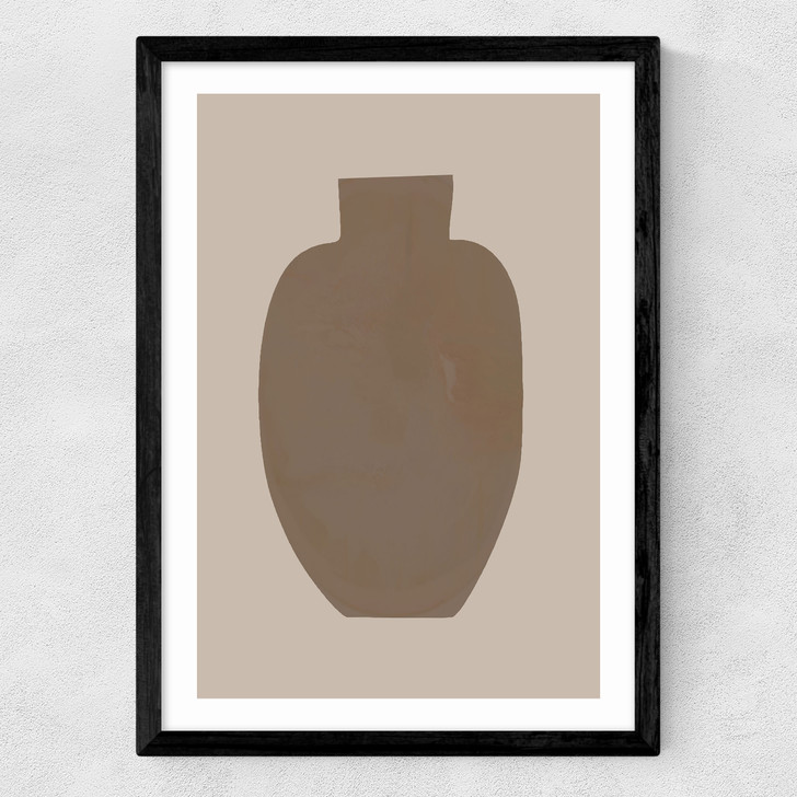 vase II art print by cartissi in black frame