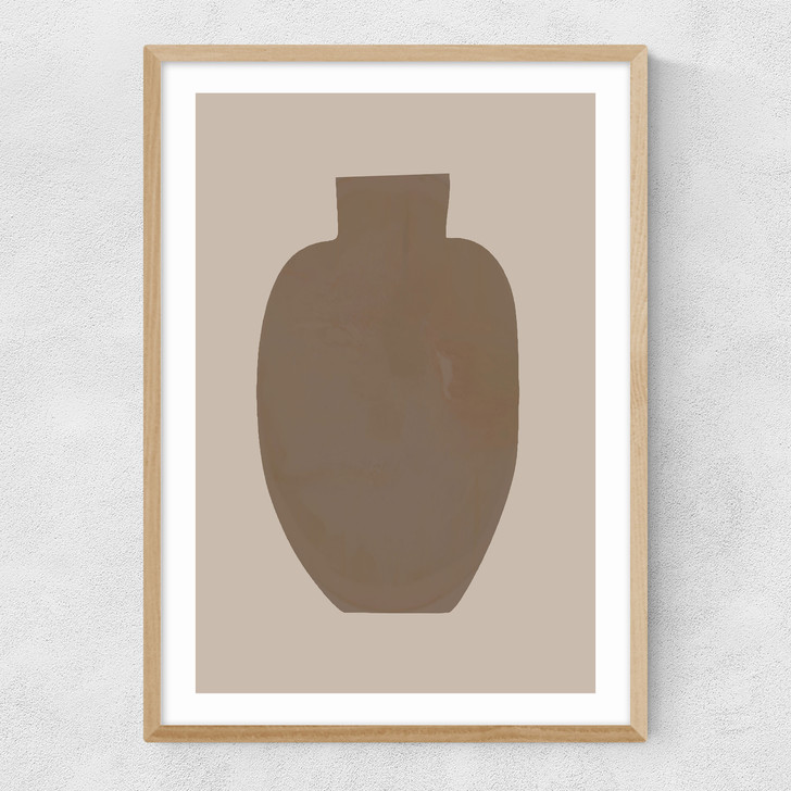 Vase II Narrow Oak Frame
