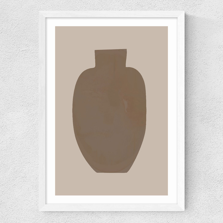Vase II Medium White Frame