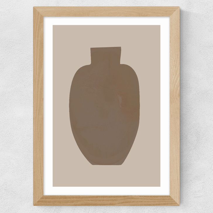 Vase II Wide Oak Frame