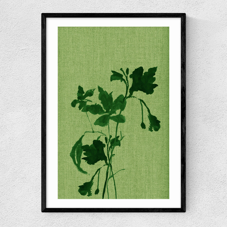 Terre Verte I Narrow Black Frame