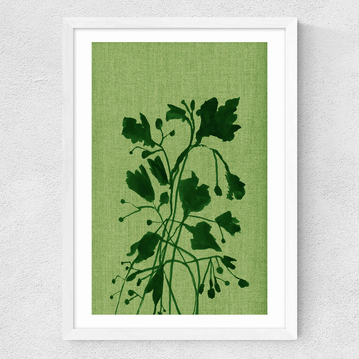 Terre Verte II Medium White Frame Terre Verte II Medium White Frame