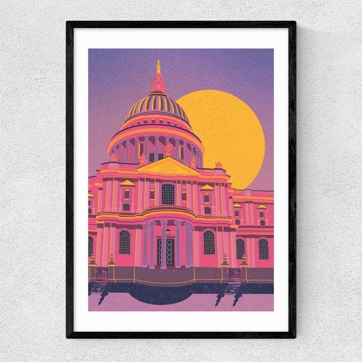 St. Paul's Cathedral Narrow Black Frame
