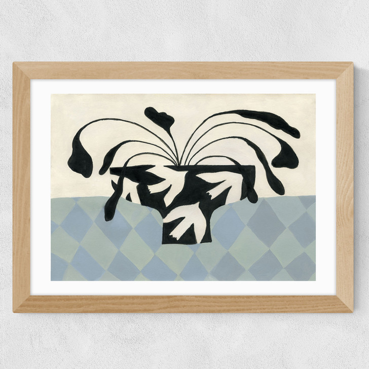 Dove Peace Vase Wide Oak Frame