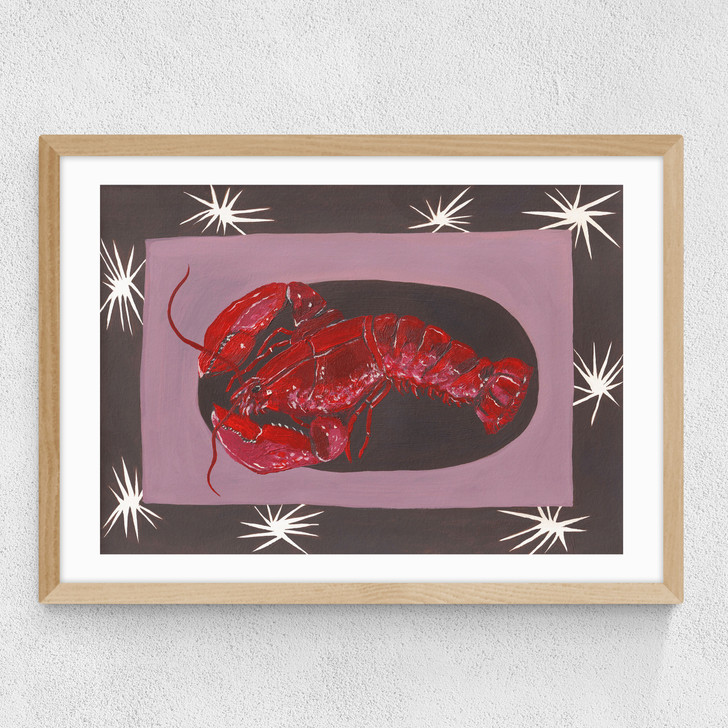 My Lobster Medium Oak Frame