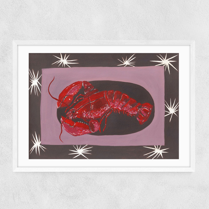 My Lobster Narrow White Frame