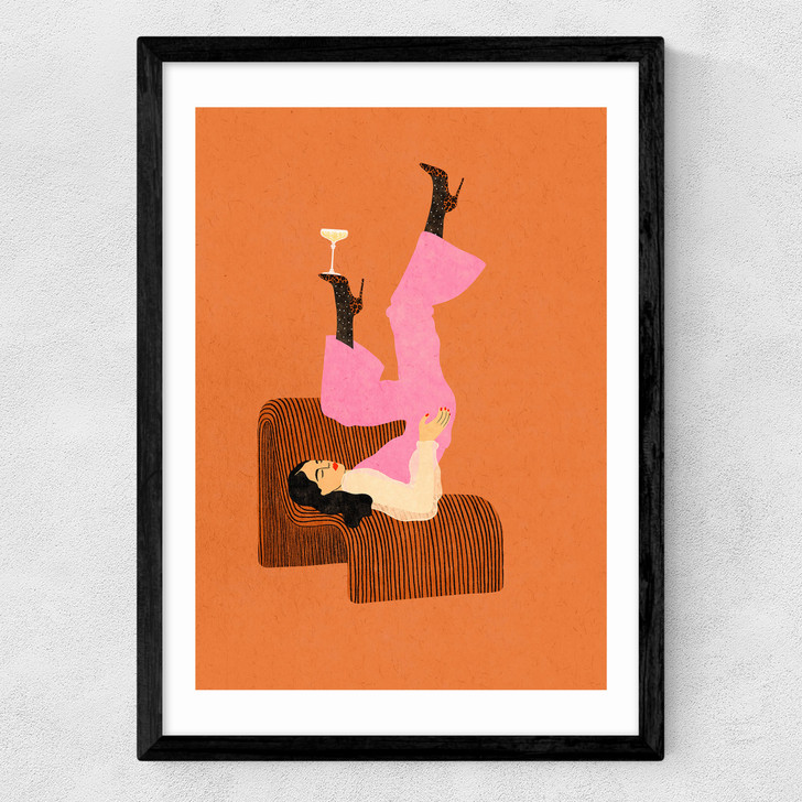 La Fe_te Medium Black Frame