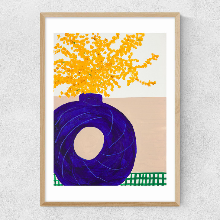 Mimosa Forever Narrow Oak Frame