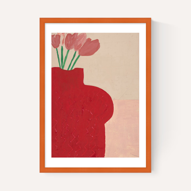 Red Bust Vase