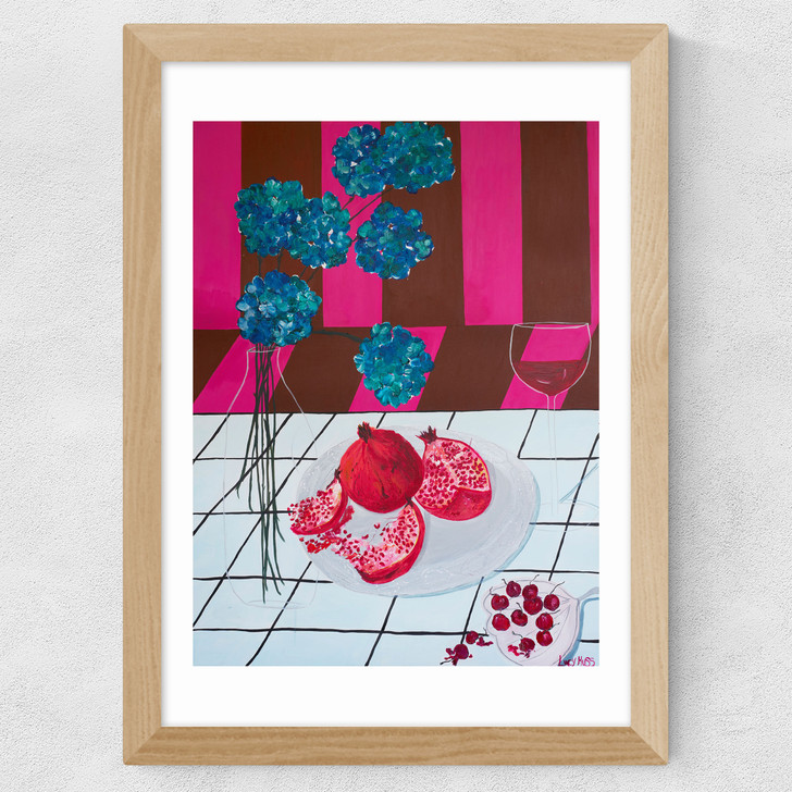 Forbidden Fruit I Wide Oak Frame