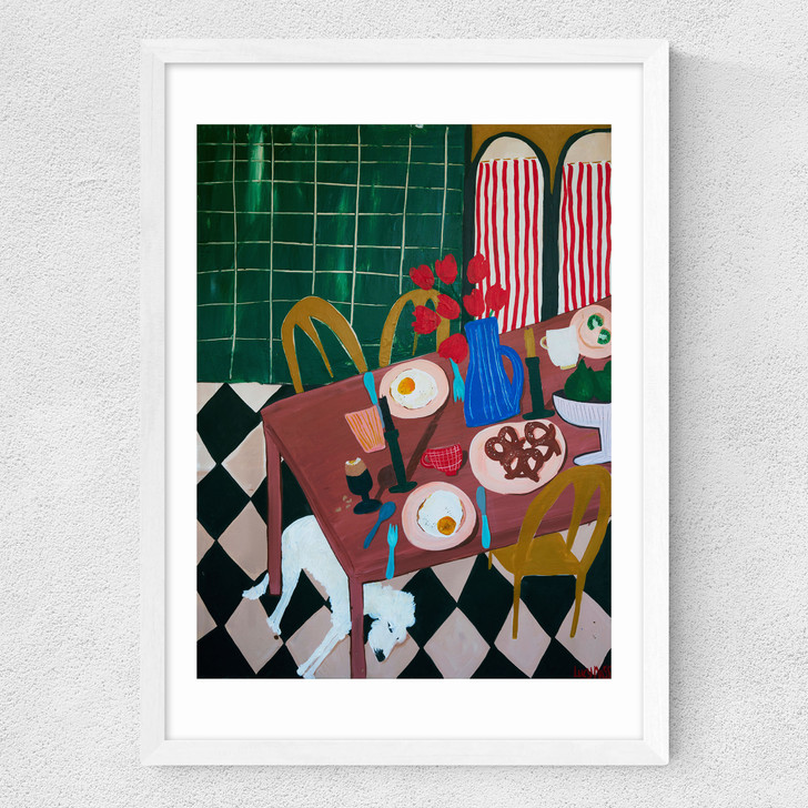 Kitchen Stories Medium White Frame