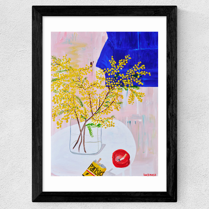 When In Paris Wide Black Frame