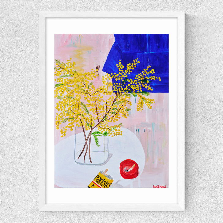 When In Paris Medium White Frame