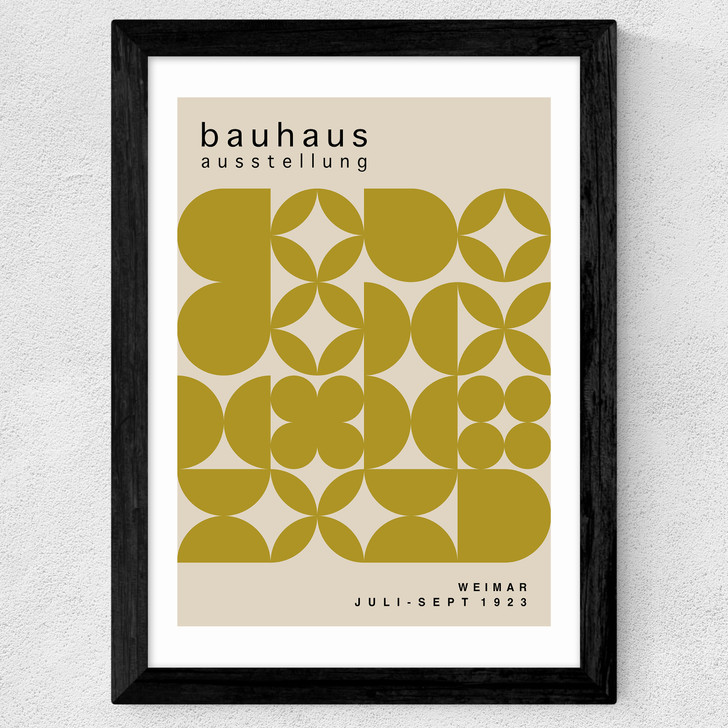 Bauhaus Mosaic Wide Black Frame Bauhaus Mosaic Wide Black Frame