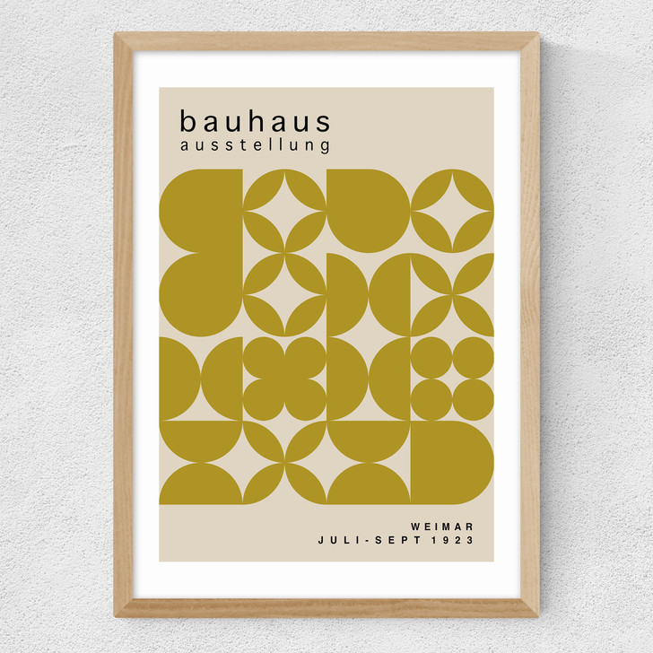 Bauhaus Mosaic Medium Oak Frame Bauhaus Mosaic Medium Oak Frame