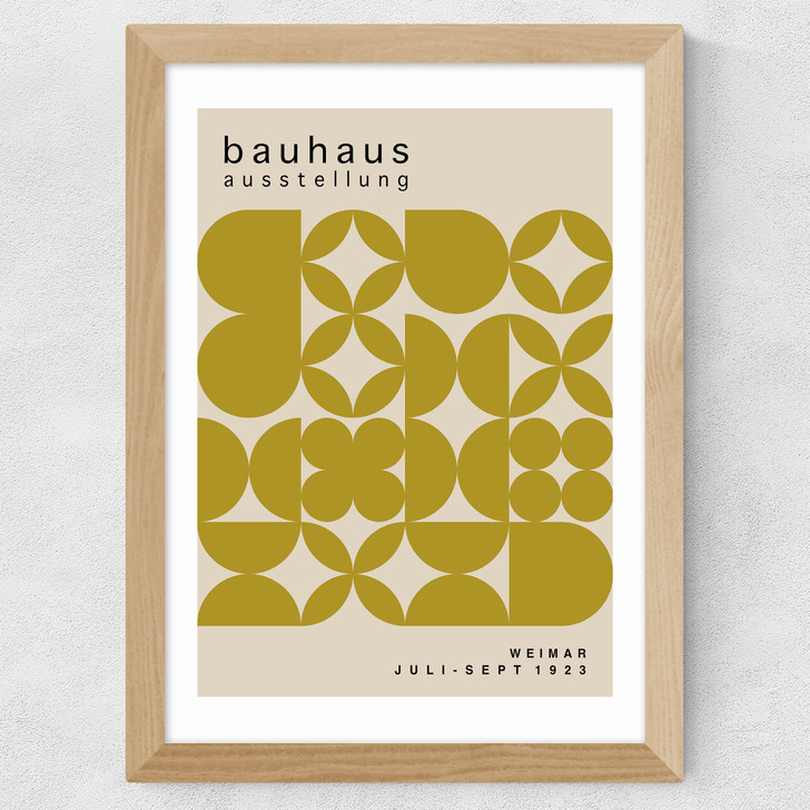 Bauhaus Mosaic Wide Oak Frame