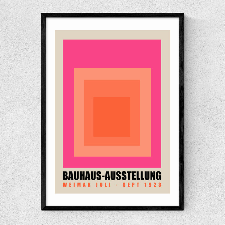 Bauhaus Squares Narrow Black Frame Bauhaus Squares Narrow Black Frame