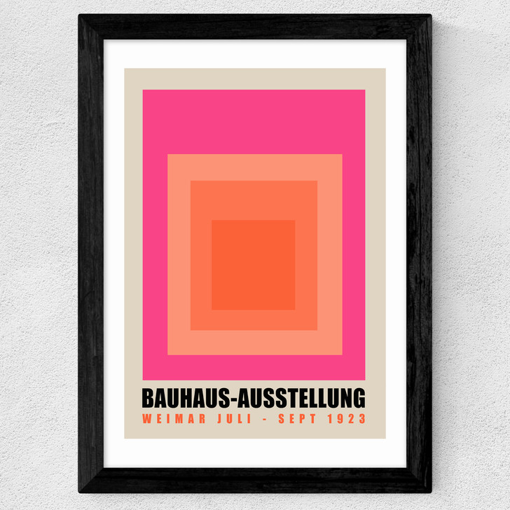 Bauhaus Squares Wide Black Frame Bauhaus Squares Wide Black Frame