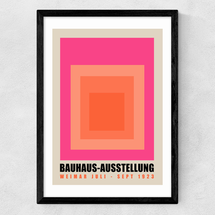 Bauhaus Squares Medium Black Frame