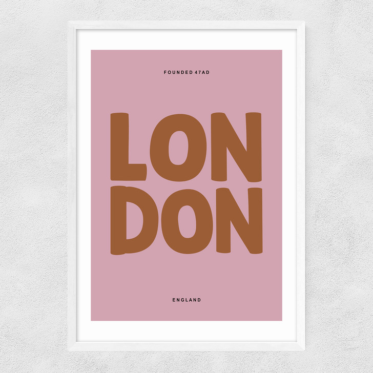 London Typography Pink